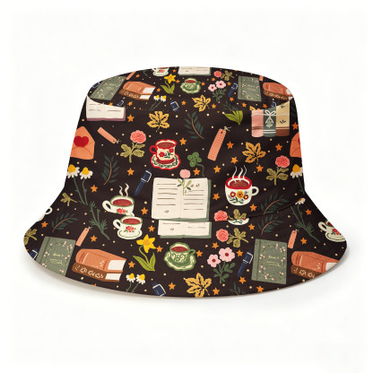 Pagewings Cozy Reading2015H Bucket Hat
