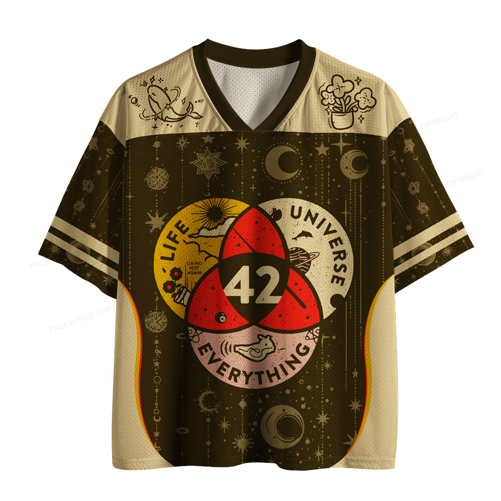 Pagewings 42 The Answer To Life The Universe And Everything Unisex Mesh Jersey