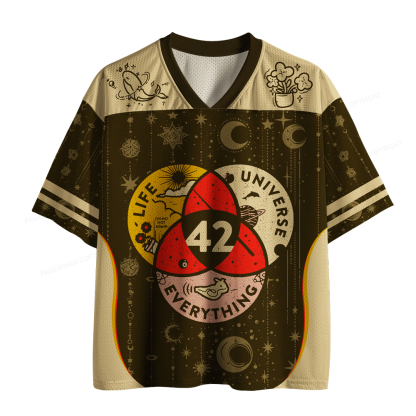 Pagewings 42 The Answer To Life The Universe And Everything Unisex Mesh Jersey