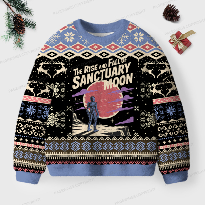 Pagewings The Rise And Fall Of Sanctuary Moon Unisex Ugly Knit Sweatshirt
