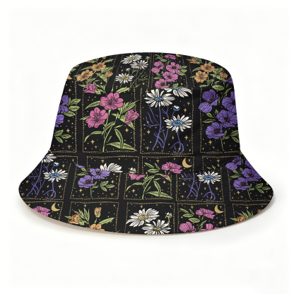 Pagewings Fantasy Fan Flowers Bucket Hat