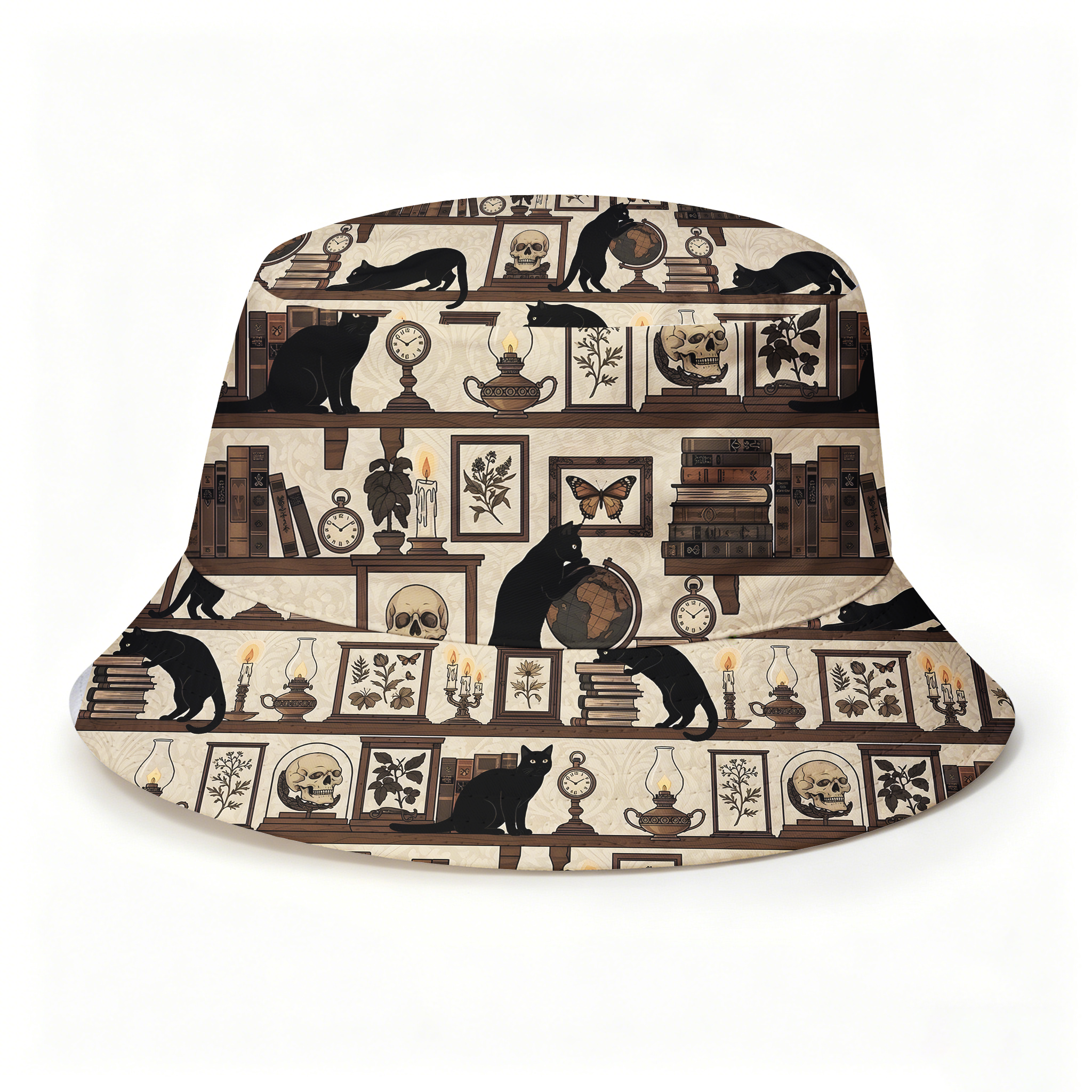 Pagewings Bookish Cat Bucket Hat
