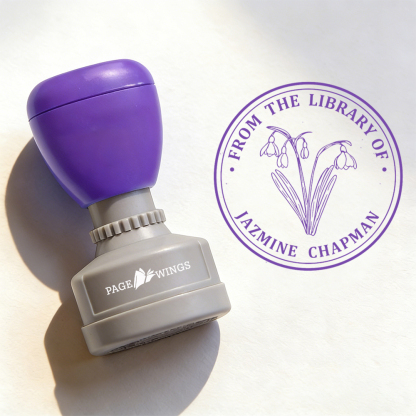 Pagewings Personalized Book Stamp