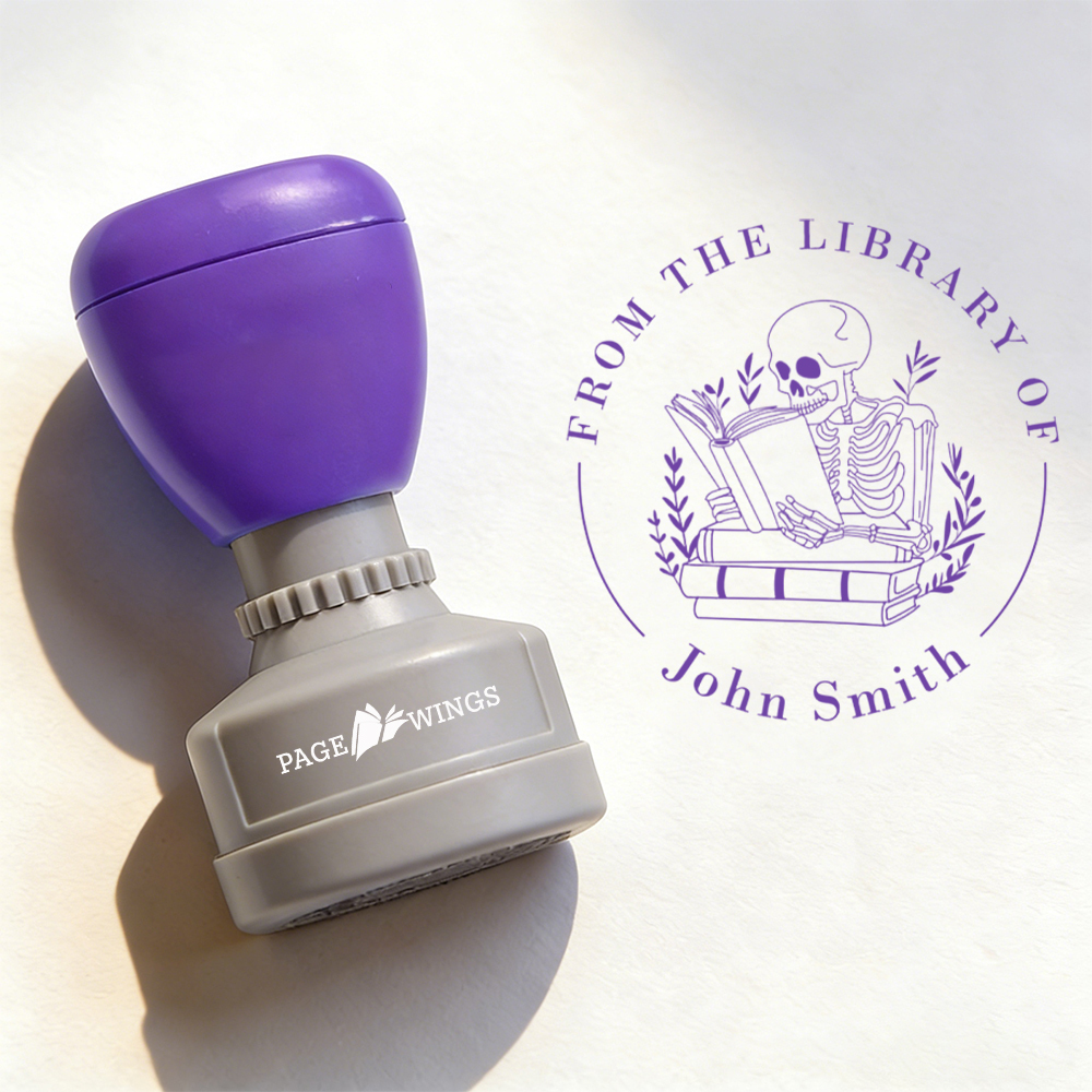 Pagewings Personalized From the Library Stamp