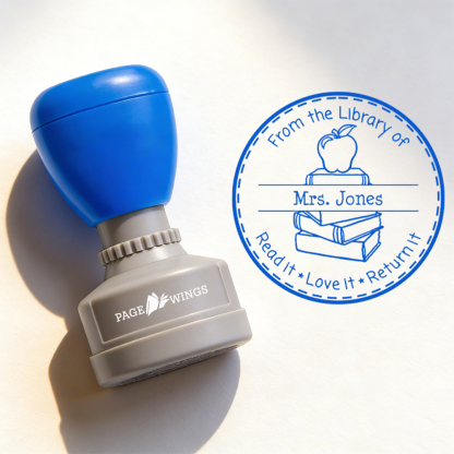 Pagewings Personalized Apple Teacher Stamp