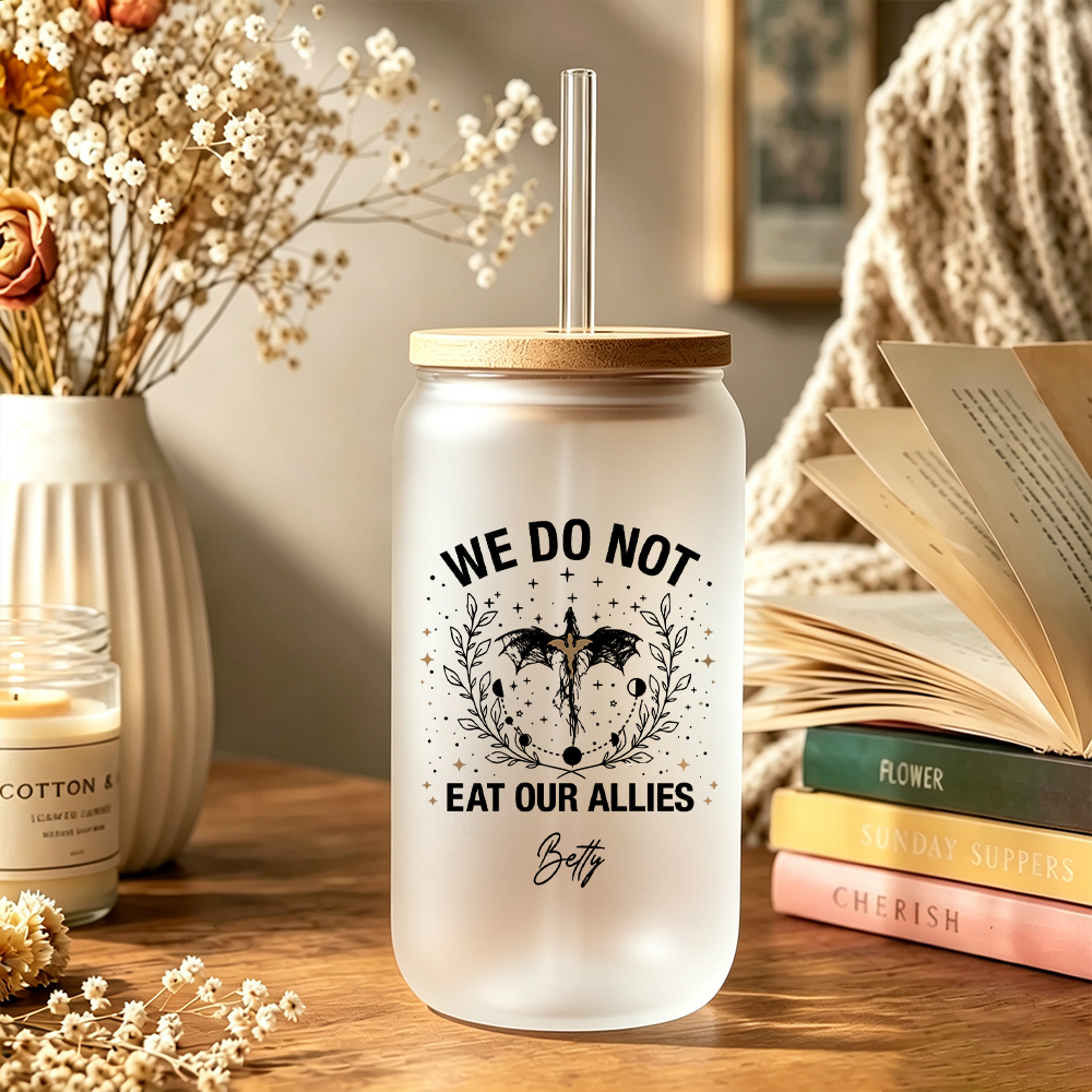 Pagewings Personalized Fantasy Novel Lovers Glass Can Tumbler