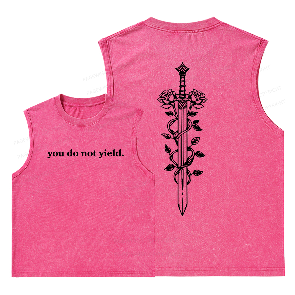 Pagewings Throne of Glass Merch Unisex Washed Tank Top