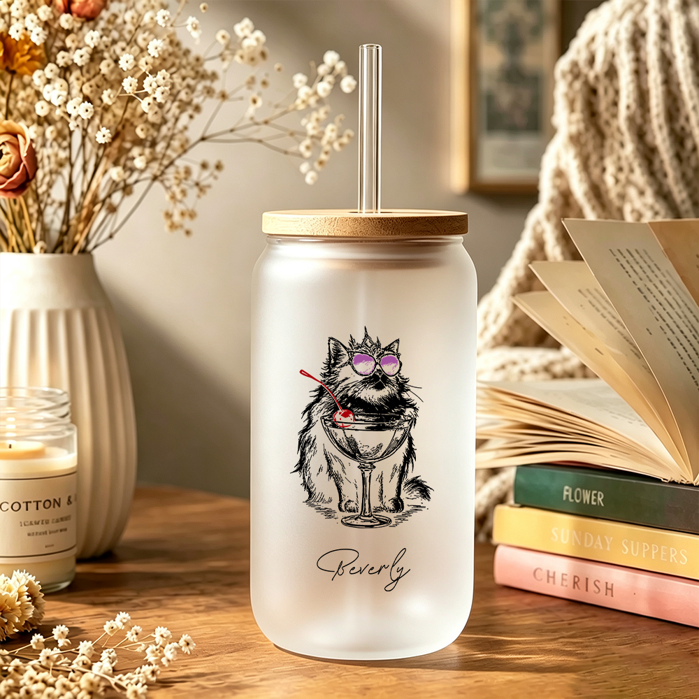 Pagewings Personalized Sci Fi Novel Lovers Glass Can Tumbler