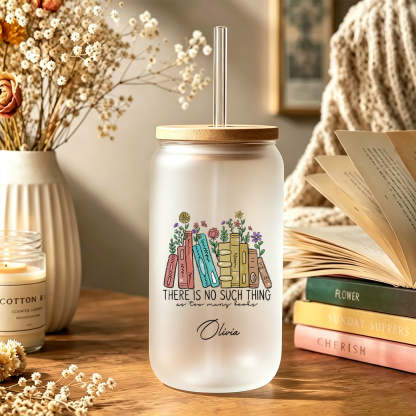 Pagewings Personalized Book Lovers Glass Can Tumbler