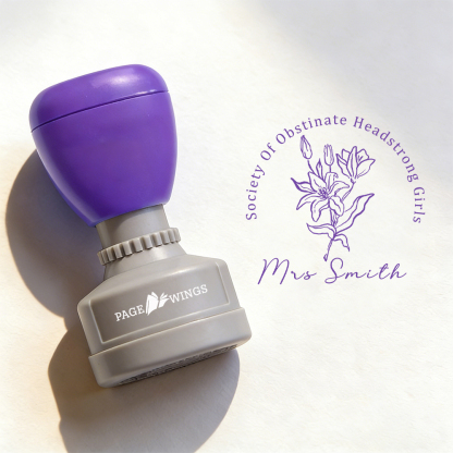 Pagewings Personalized Society Of Obstinate Headstrong Girls Stamp