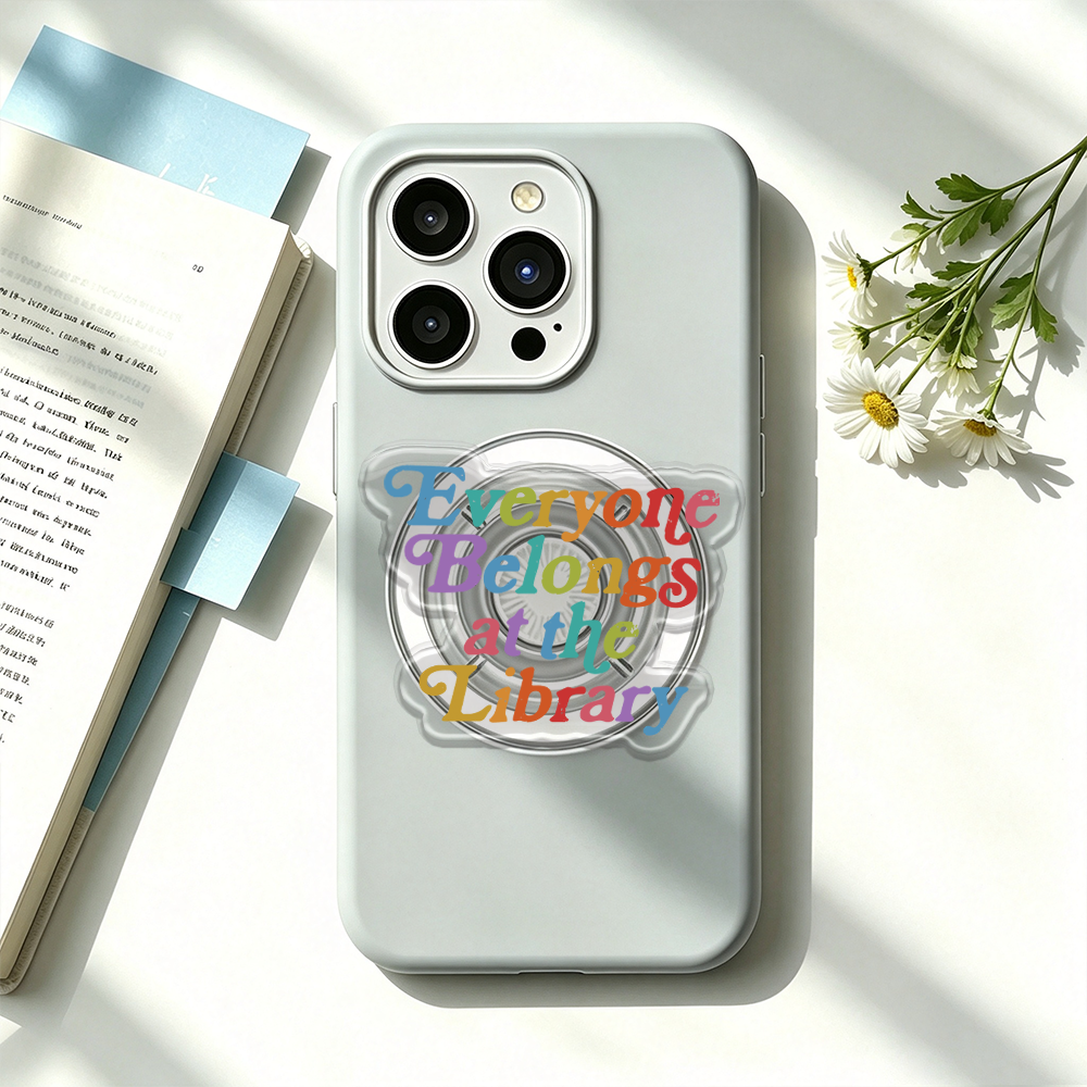 Pagewings Everyone Belongs At The Library Phone Grip