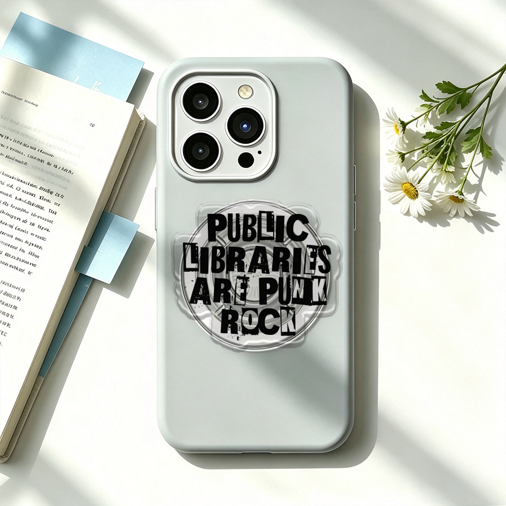 Pagewings Public Libraries Are Punk Rock Phone Grip