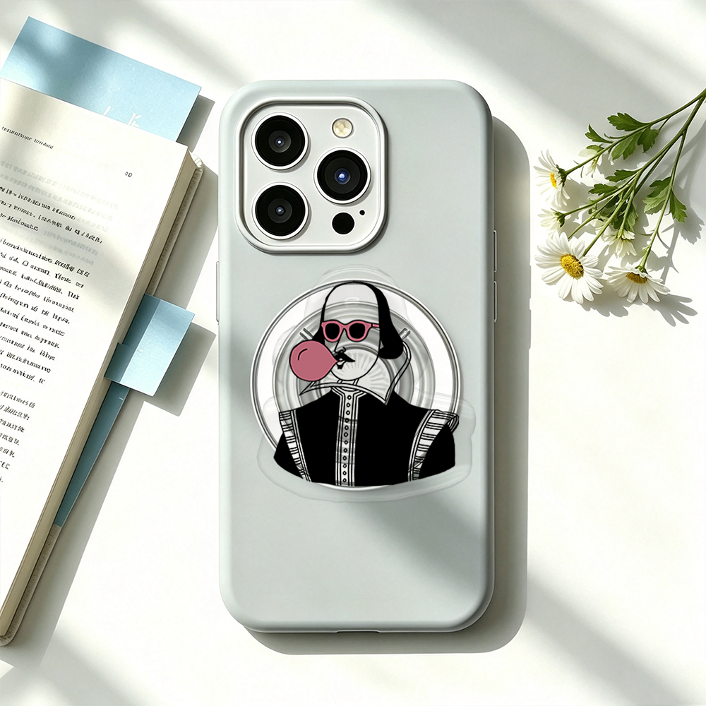 Pagewings Cool Shakespeare With Bubble Gum Phone Grip