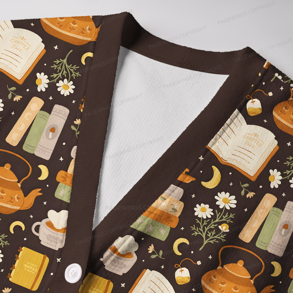 Pagewings Cozy Reading Unisex Ugly Cardigan Sweaters