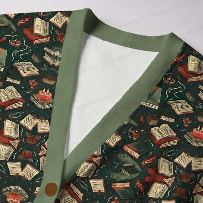 Pagewings Fantasy Reading Unisex Ugly Cardigan Sweaters