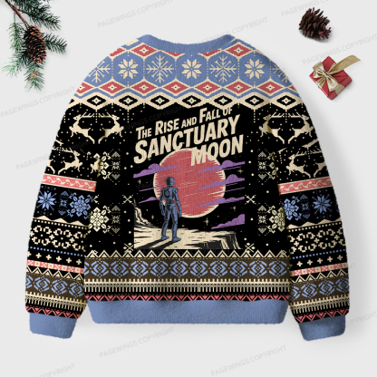 Pagewings The Rise And Fall Of Sanctuary Moon Unisex Ugly Knit Sweatshirt