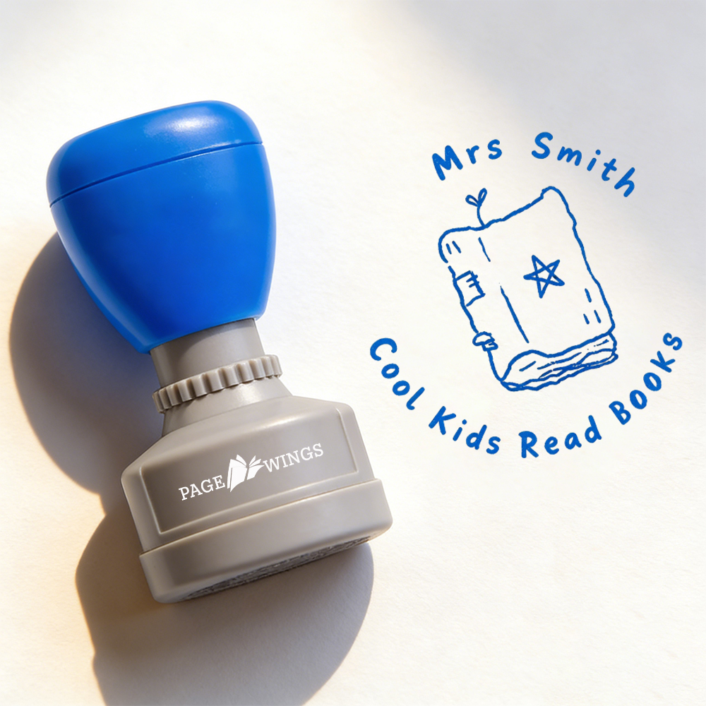 Pagewings Personalized Cool Kids Read Books Stamp