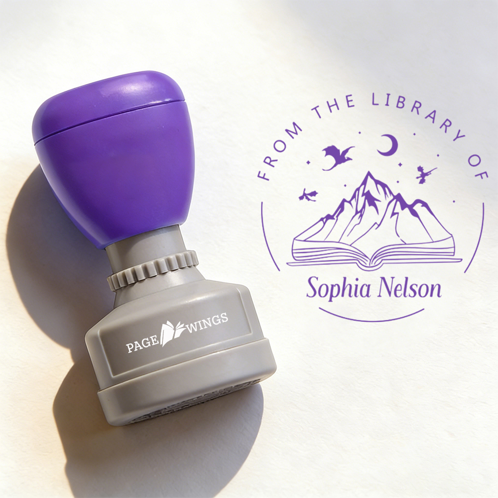 Pagewings Personalized Book Stamp