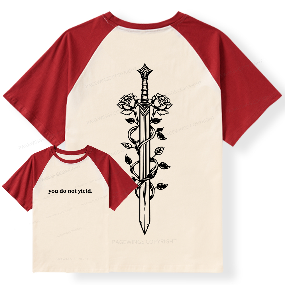 Pagewings Throne of Glass Merch TOG Shirt Aelin Galathynius Raglan T-shirt