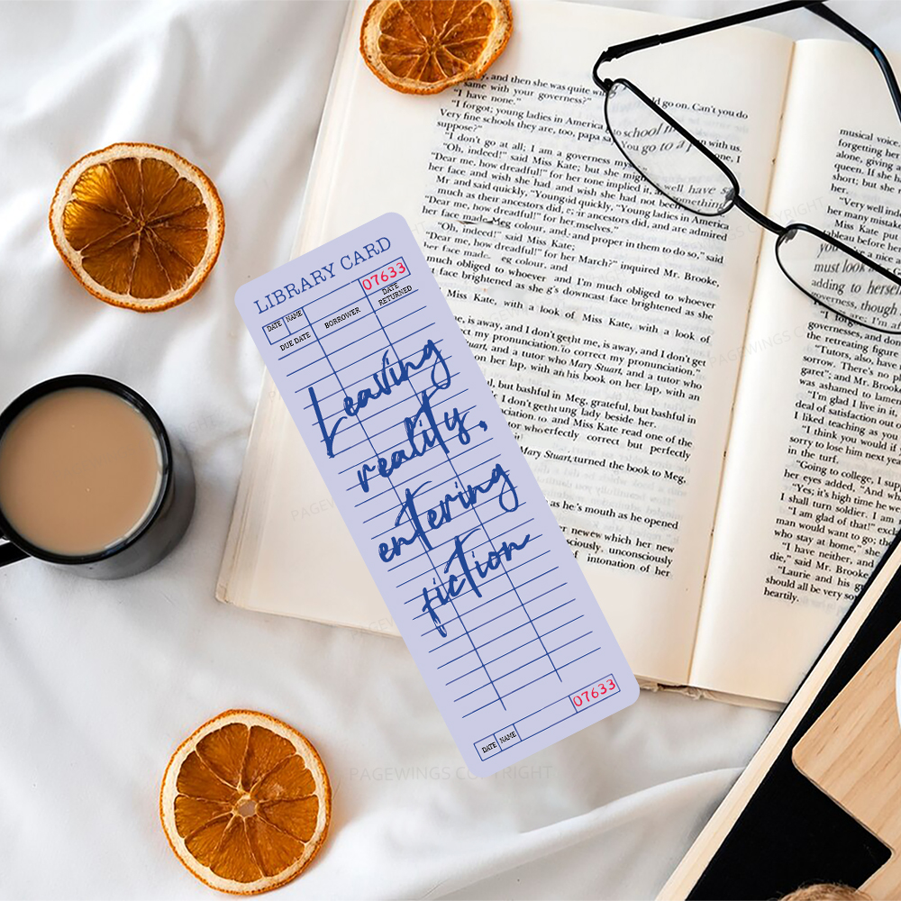 Pagewings Leaving Reality Entering Fiction Bookmark