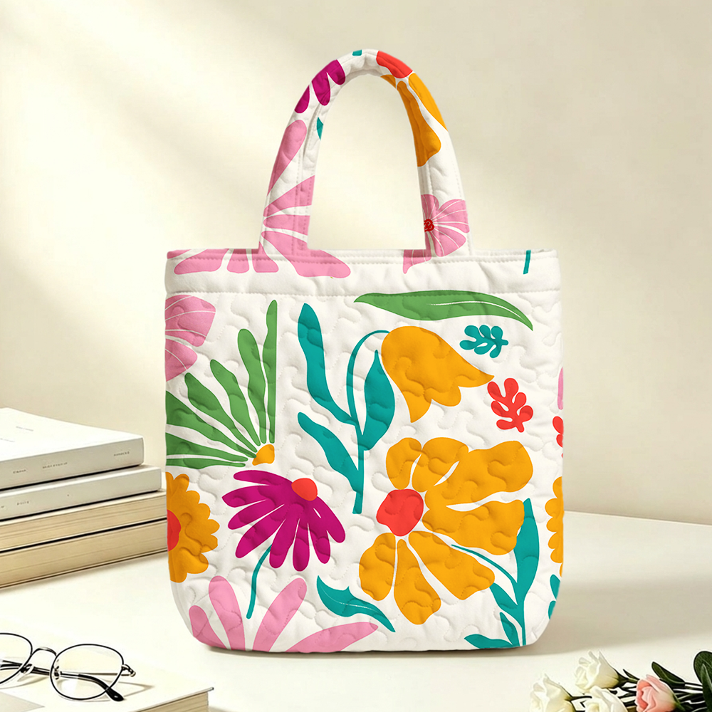 Pagewings Bookish Vibe Quilted Tote Bag