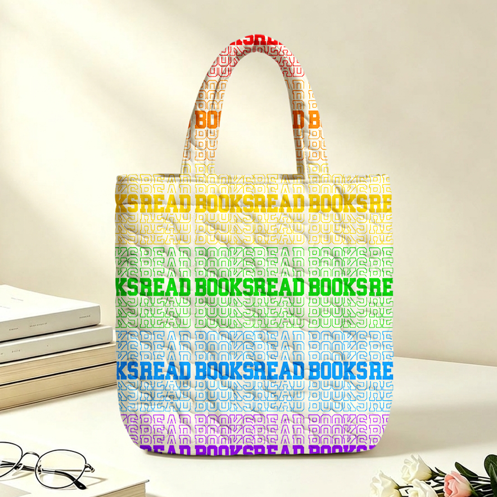 Pagewings Read Books Quilted Tote Bag