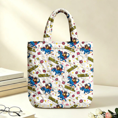 Pagewings Sci Fi Bookish Quilted Tote Bag