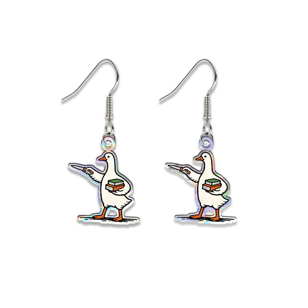 Pagewings Silly Goose Earrings