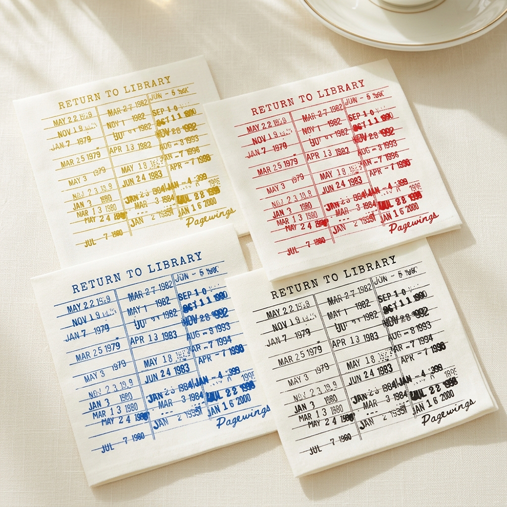 Pagewings Return To Library Paper Napkins 