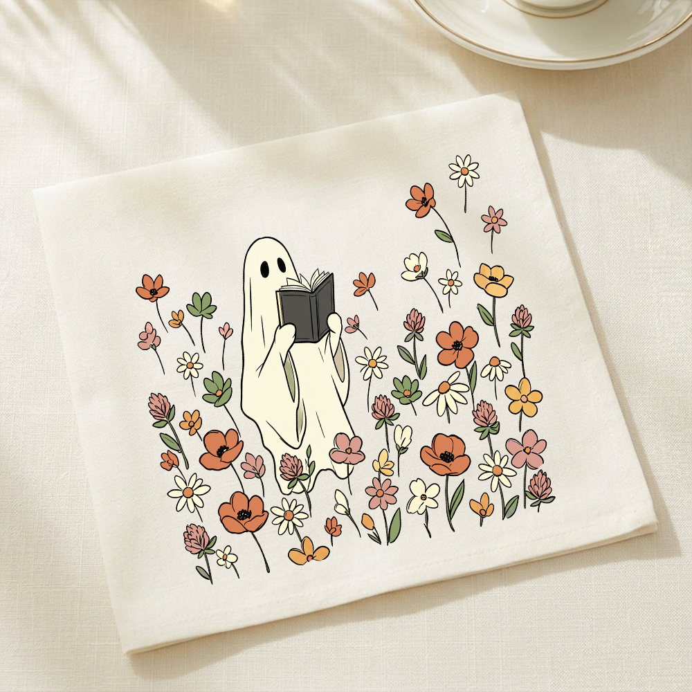 Pagewings Halloween Ghost Book Lover Paper Napkins
