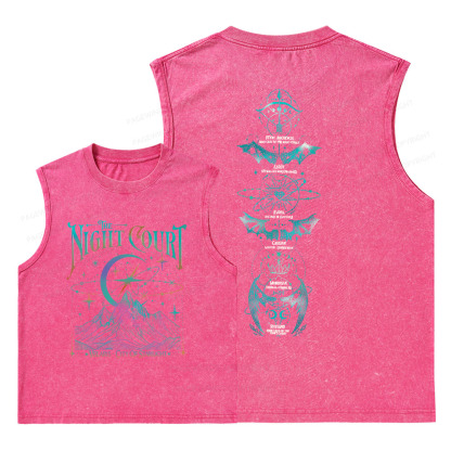 Pagewings The Night Court Unisex Washed Tank Top