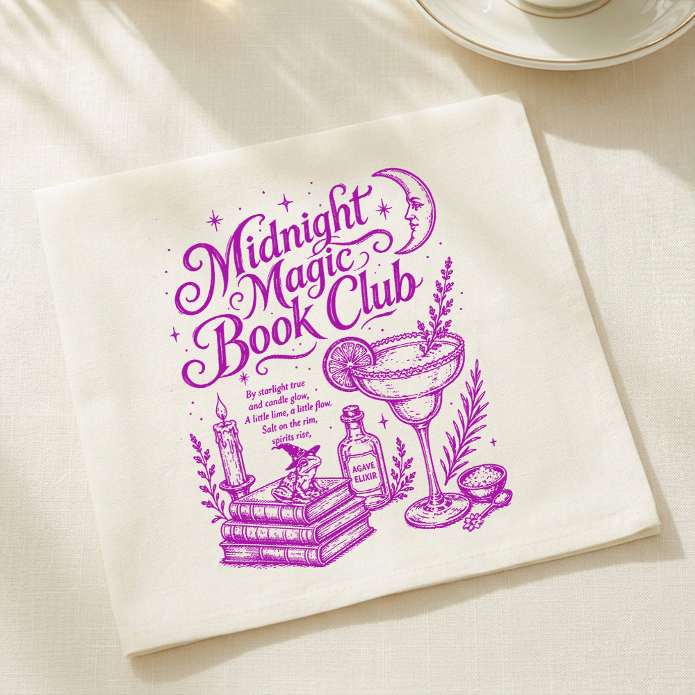 Pagewings Midnight Magic Book Club Paper Napkins 