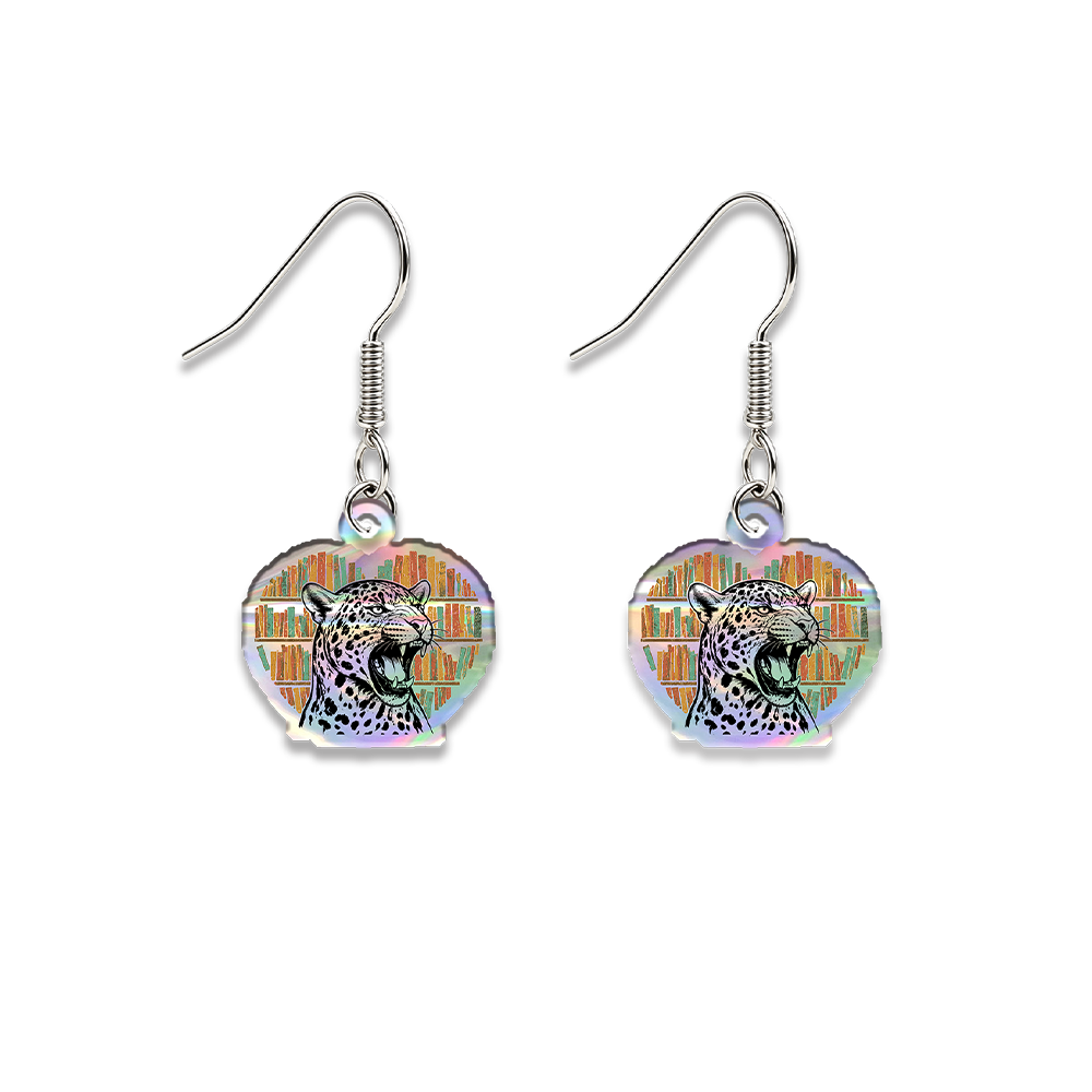 Pagewings Ban Bigots Not Books Earrings
