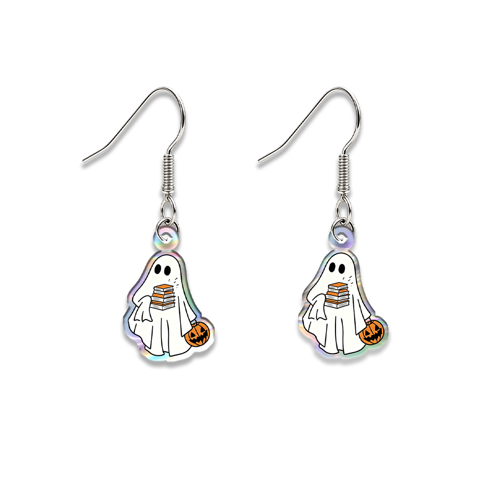Pagewings Ghost Reading Earrings