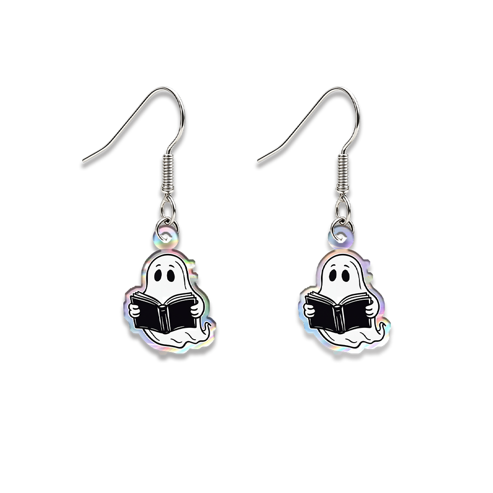 Pagewings Ghost Reading Earrings