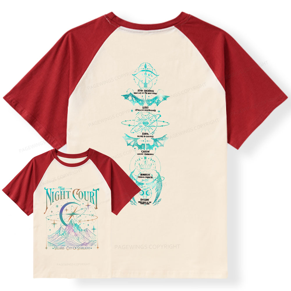 Pagewings The Night Court Raglan T-shirt
