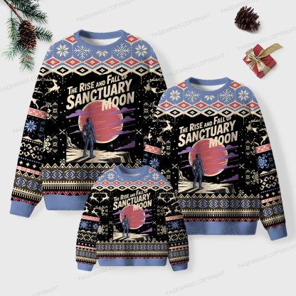 Pagewings The Rise And Fall Of Sanctuary Moon Unisex Ugly Knit Sweatshirt