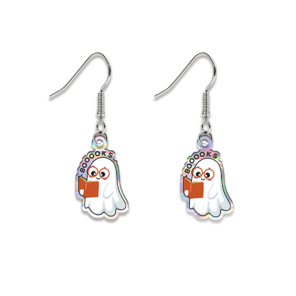 Pagewings Ghost Reading Earrings