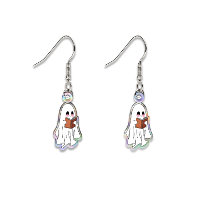 Pagewings Ghost Reading Earrings