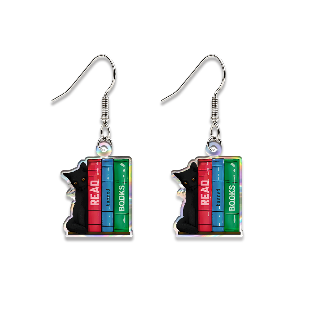 Pagewings Read Banned Books Earrings