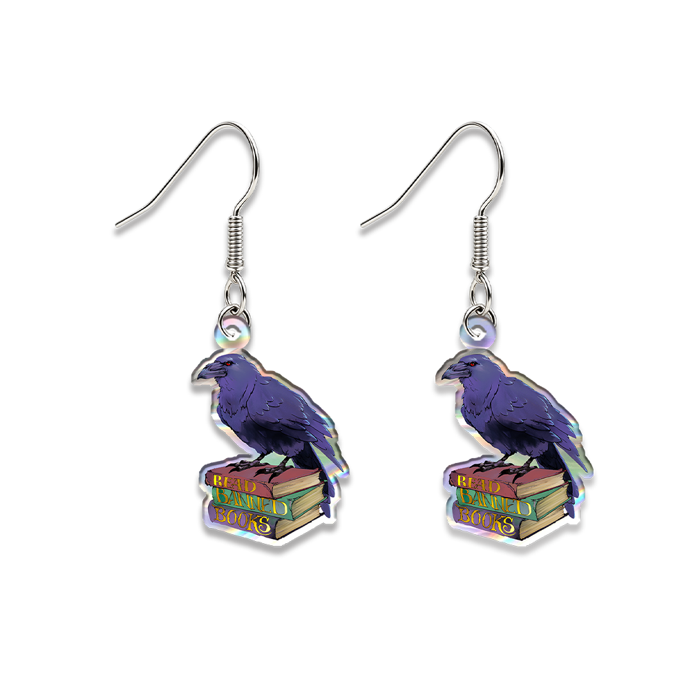 Pagewings Read Banned Books Earrings