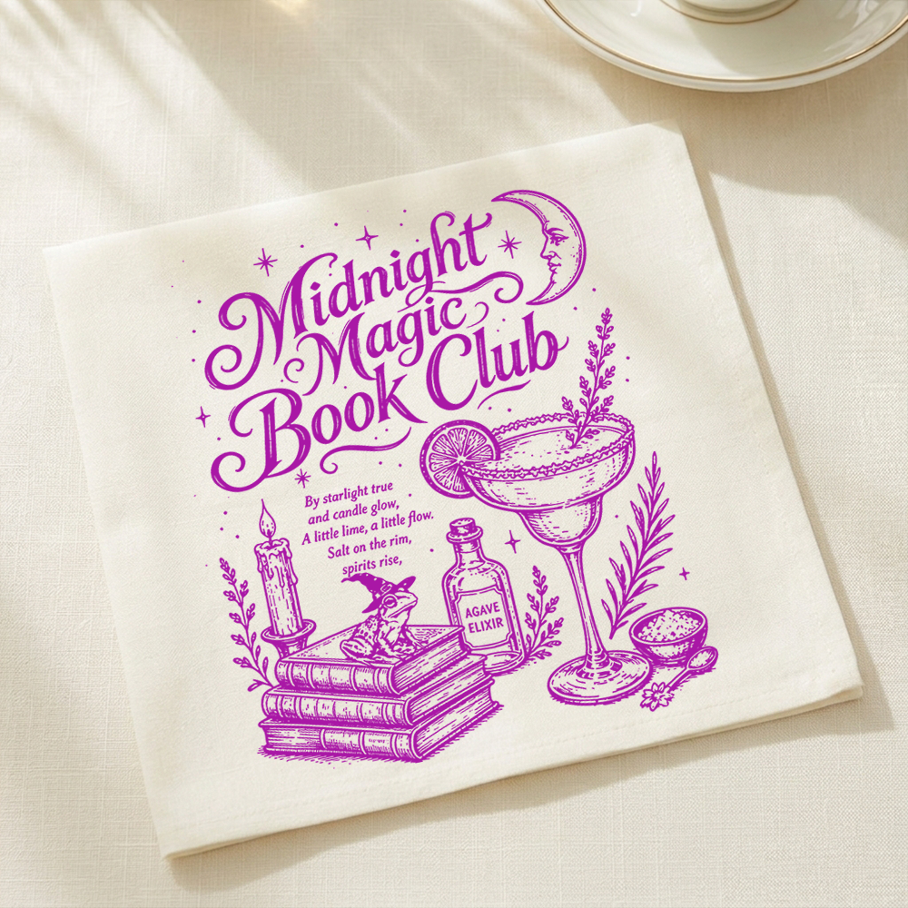 Pagewings Midnight Magic Book Club Paper Napkins