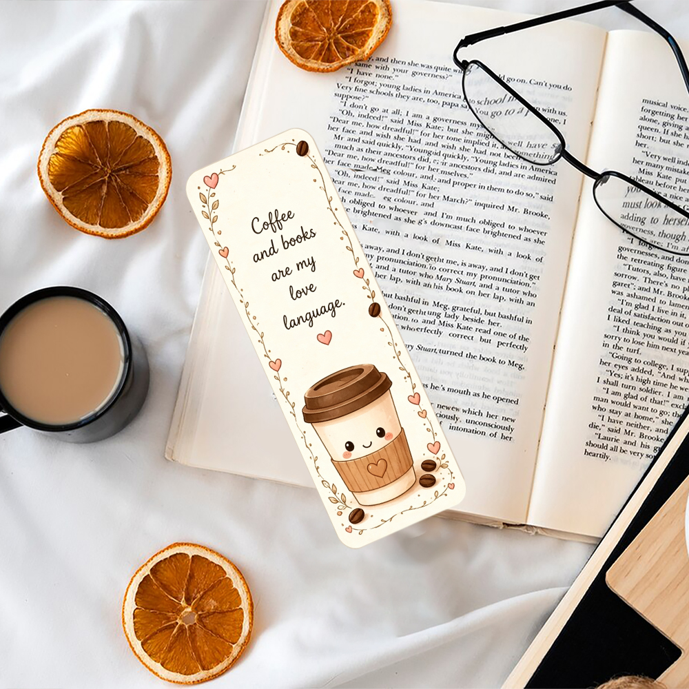 Pagewings Coffee And Books Are My Love Language Bookmark