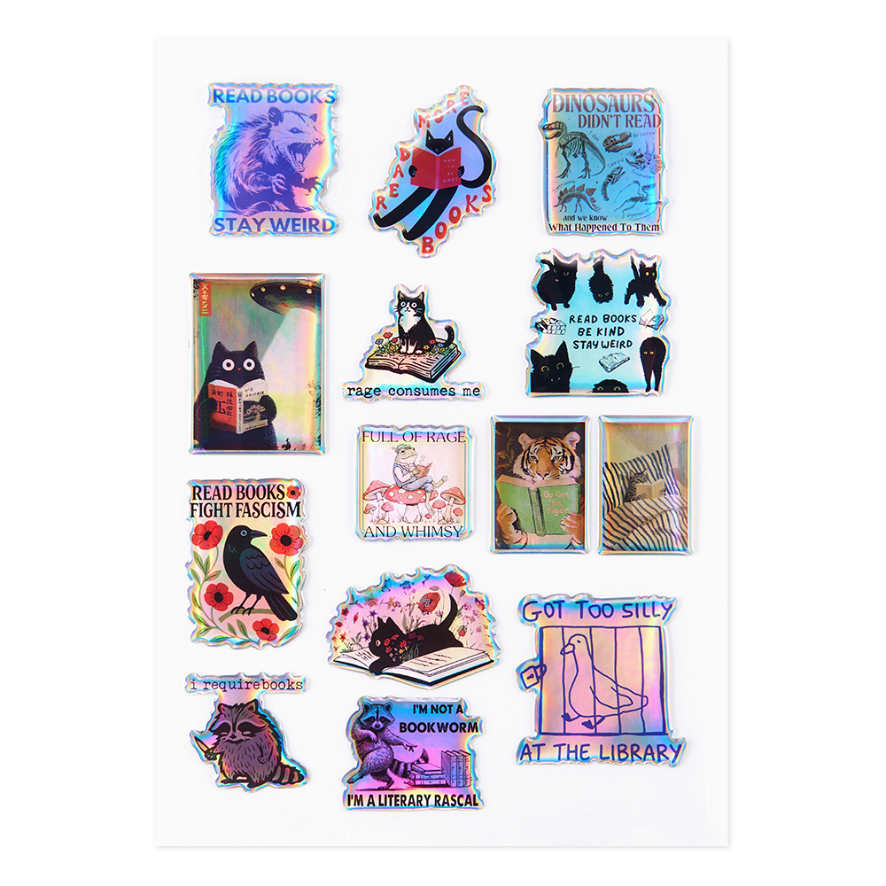 Pagewings Animals Holographic Stickers