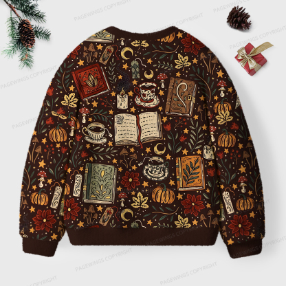 Pagewings Cozy ReadingUnisex Ugly Knit Sweatshirt