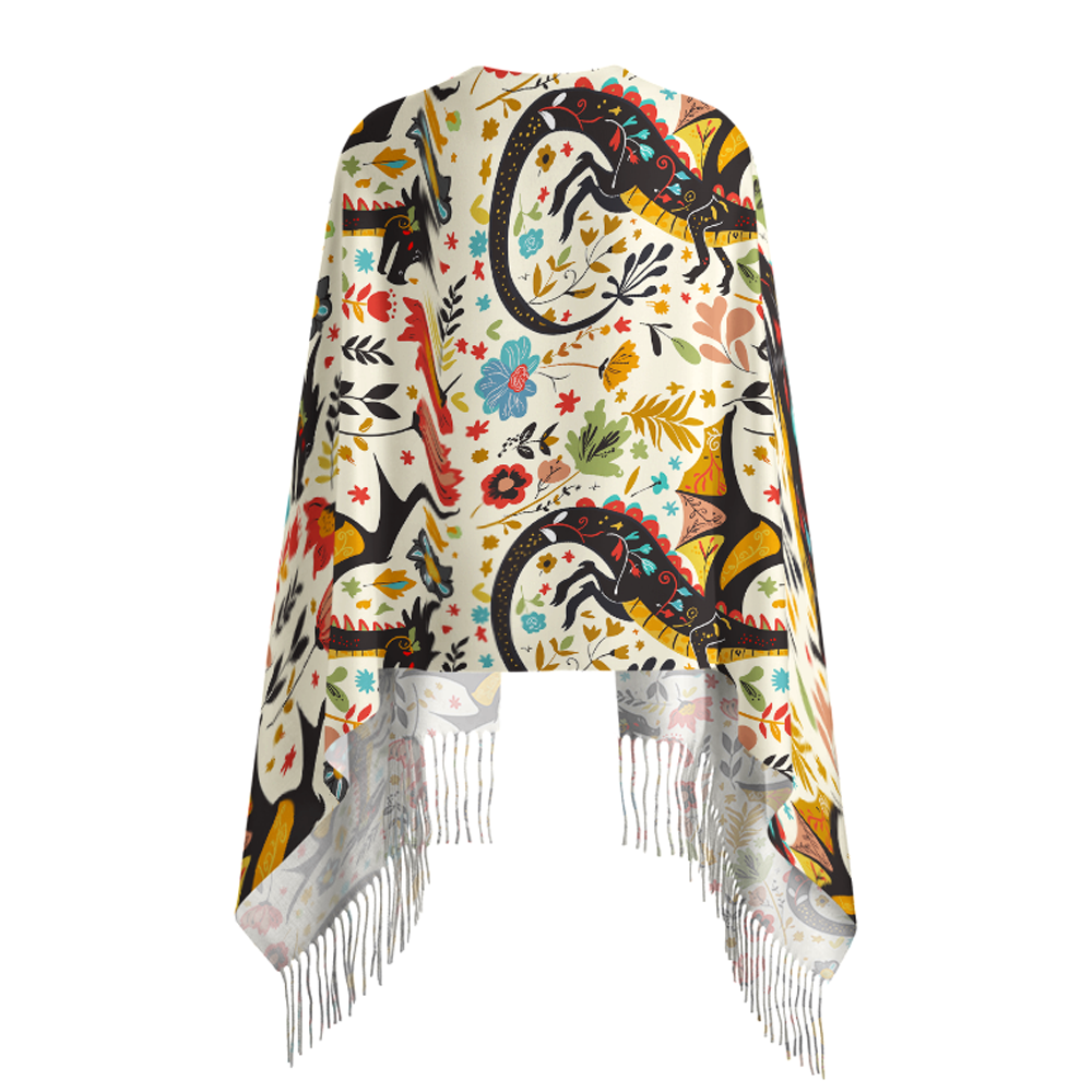 Pagewings Fantasy Bookish Long Fringe Scarf