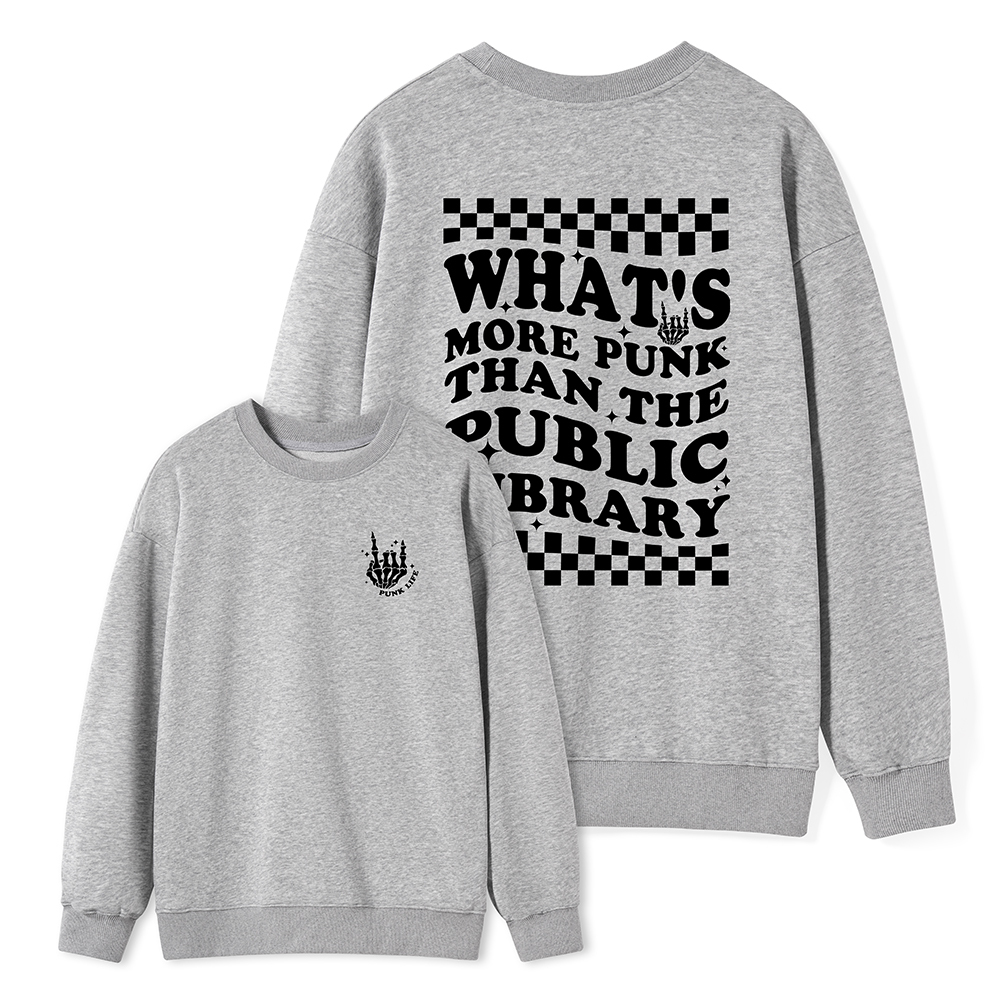 Pagewings punk the public library Unisex Classic Sweatshirt
