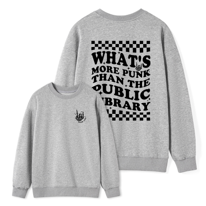 Pagewings punk the public library Unisex Classic Sweatshirt