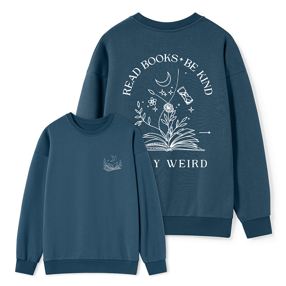 Pagewings Comfort Colors Read Books Be Kind Stay Unisex Classic Sweatshirt