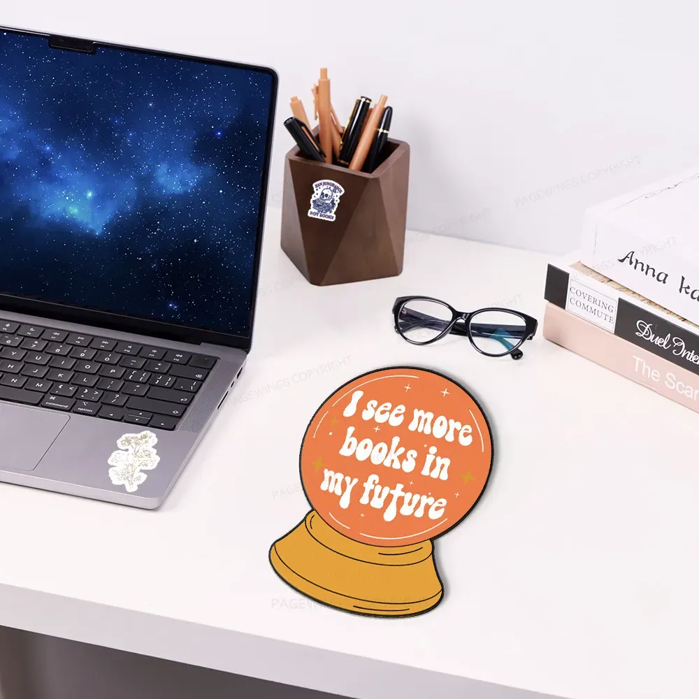 Pagewings I See More Books In My Future Mouse Pad